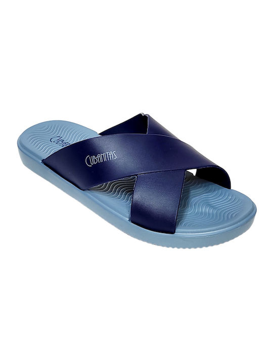 Cubanitas Women's Flip Flops Blue