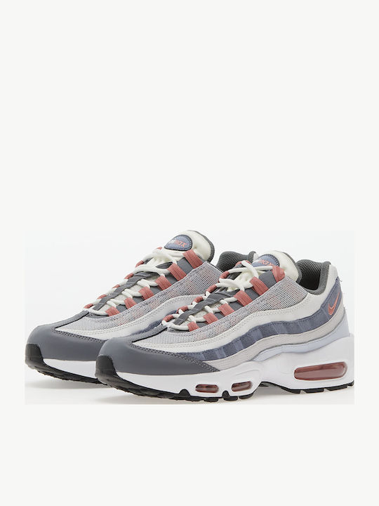 Air Max 95 Men's Sneakers Vast Gray Red Stardust Cool Gray
