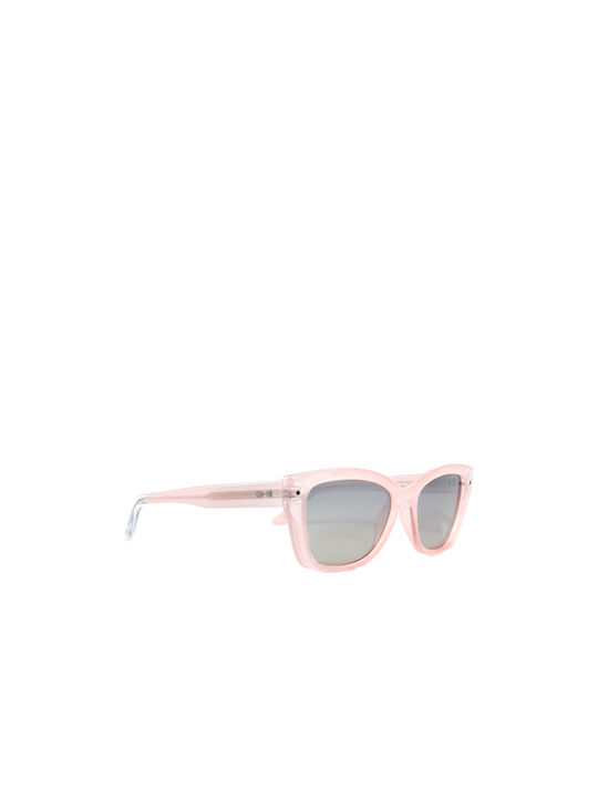 Snob Milano Glam Sole Women's Sunglasses with Pink Plastic Frame and Gray Lens SN156C06