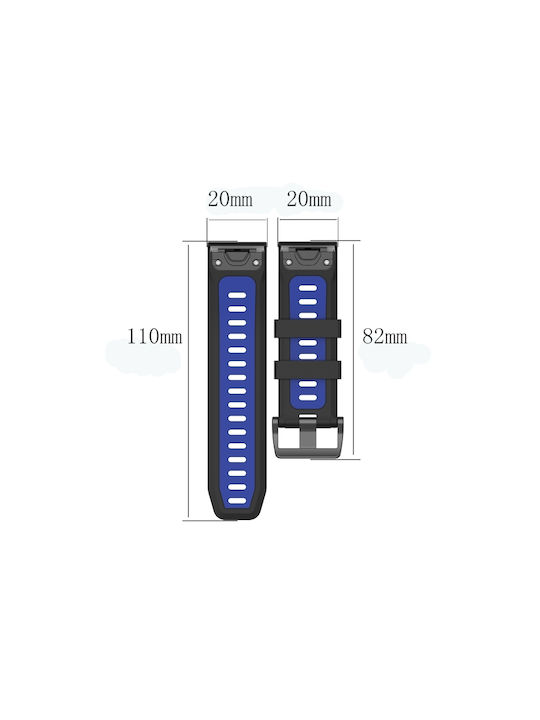 Strap Silicone Black (Garmin Instinct 2S)