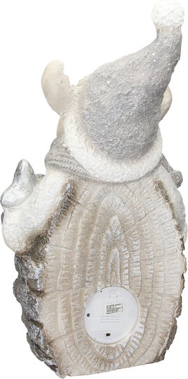 ECD Germany Illuminated Christmas Plastic Figure Reindeer White Height 51cm