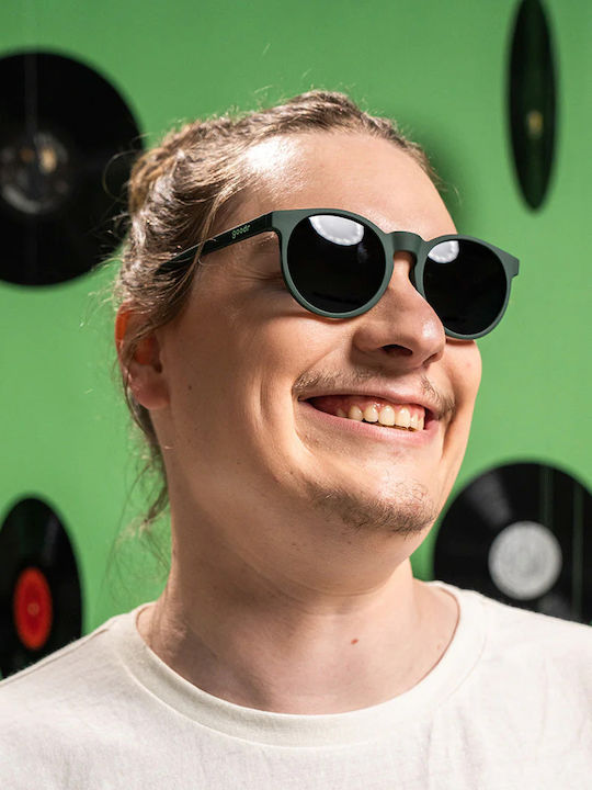 Goodr I Have These On Vinyl Unisex Sunglasses with Black Plastic Frame and Gray Lens