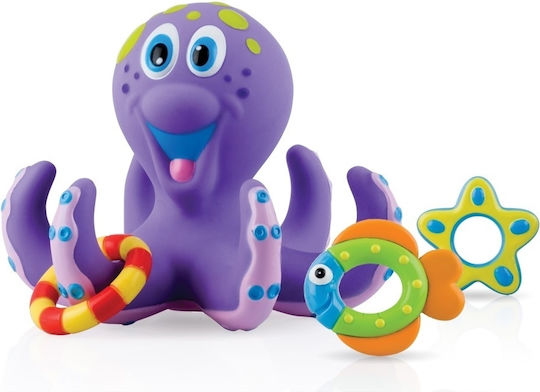 Nuby Λαστιχένιο Χταπόδι Παιχνίδι Μπάνιου για 18+ Μηνών