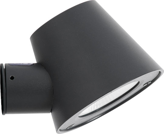 GloboStar Gardenia Wall-Mounted Outdoor Lighting Spot LED IP65 7W with Warm White Light Double Beam 9.5x13x7.7cm