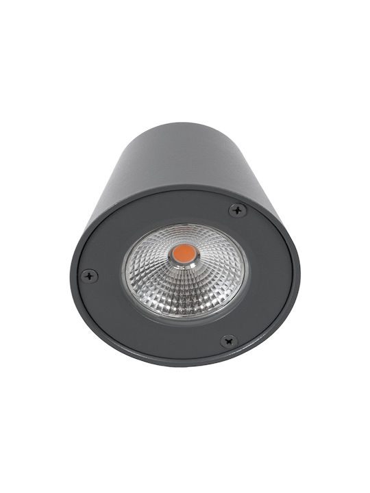 GloboStar Gardenia Wall-Mounted Outdoor Lighting Spot LED IP65 7W with Warm White Light Double Beam 9.5x13x7.7cm