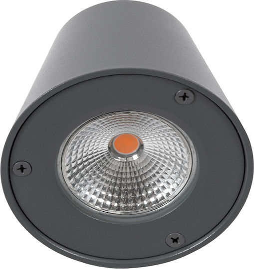 GloboStar Gardenia Wall-Mounted Outdoor Lighting Spot LED IP65 7W with Warm White Light Double Beam 9.5x13x7.7cm