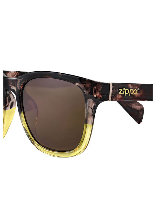 Zippo Sunglasses with Brown Plastic Frame and Brown Lens OB107-04