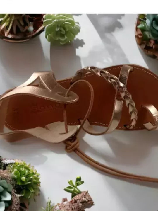 Handmade Women's Sandals Gold