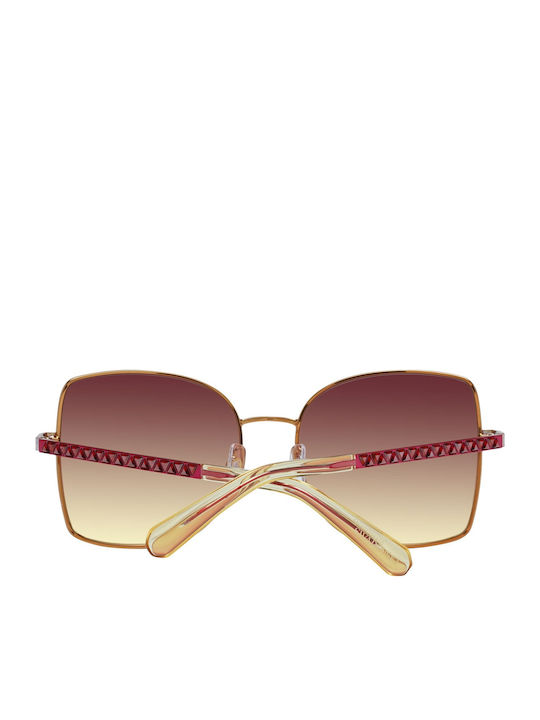 Swarovski Women's Sunglasses with Multicolour Metal Frame and Brown Gradient Lens SK0369 71F