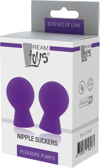 Dream Toys Sleeves of Love Нипелни Вакуумни Стимулатори За Вагина И Нипели Лилави 2 Бройки