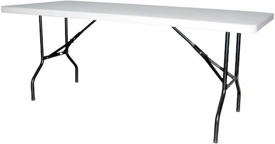 Table Catering Foldable 183x77x74cm White Table Catering Foldable 183x77x74cm White