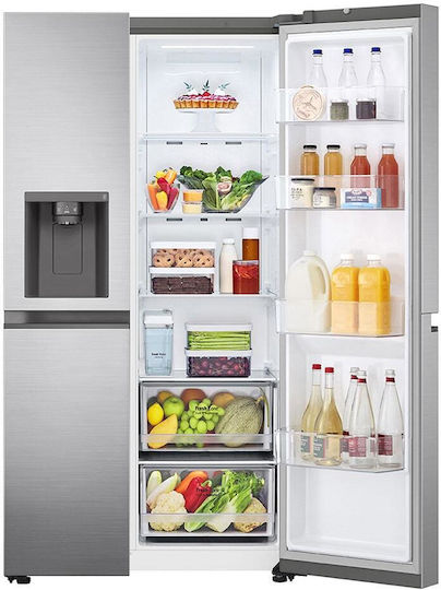 LG Ψυγείο Ντουλάπα 635lt Total NoFrost Υ179xΠ91.3xΒ73.5εκ. Inox GSLV51PZXE