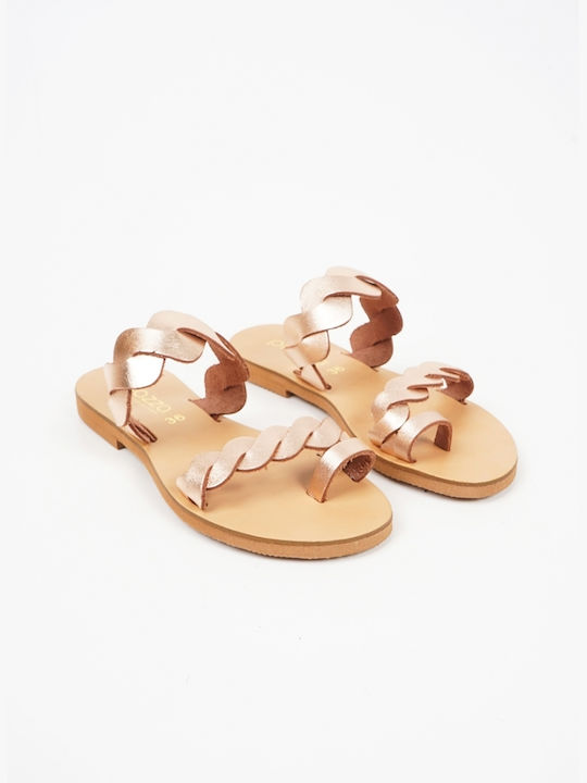 Piazza Shoes Damen Flache Sandalen Copper