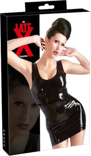 LateX Latex Mini Dress Φόρεμα Λάτεξ Black