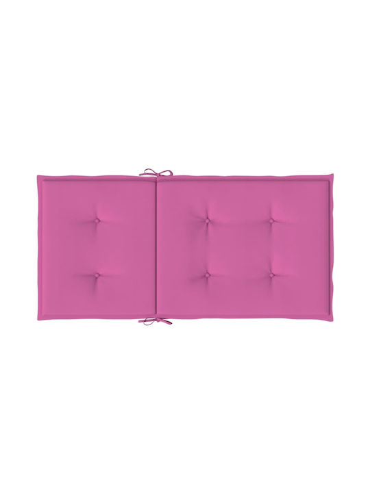 vidaXL Pernă Scaunului De Grădină Cu Spătar Roz 4 Buc 50x100 Cm