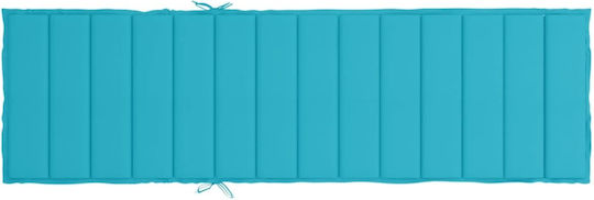 vidaXL Wasserdichtes Sonnenbank-Kissen Mit Rückenlehne Grau 200x60cm