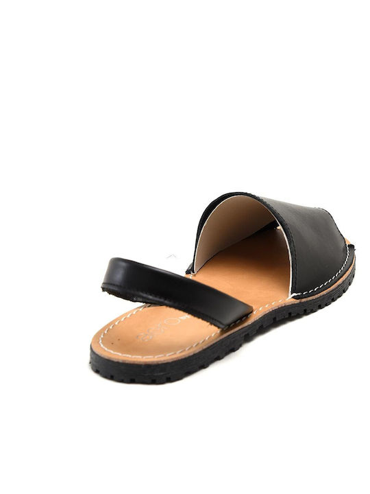 Aero by Kasta Women's Flat Sandals in Black Color