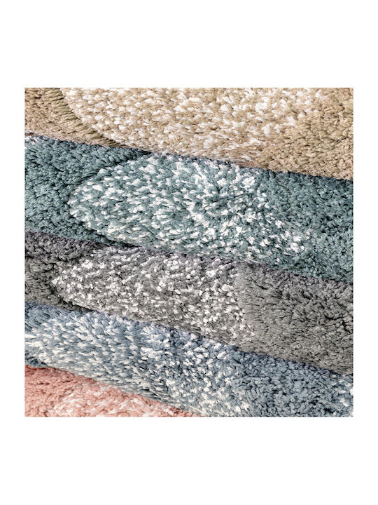 Lino Home Non-Slip Bath Mat Cotton Vengo 2500000762 Blue 60x100cm