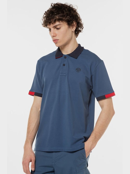 North Sails Core SS Herren Kurzarmshirt Polo Blau