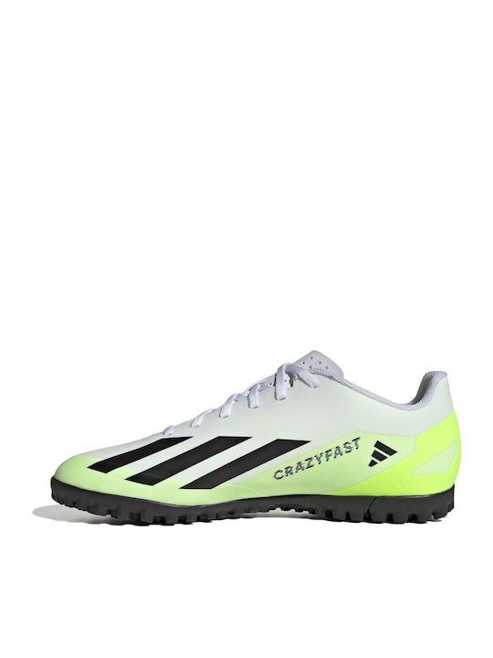 adidas X Crazyfast.4 Football Shoes with Molded Cleats White
