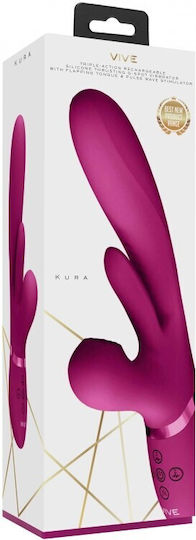 Vive Δονητής Rabbit 24.9cm Ροζ