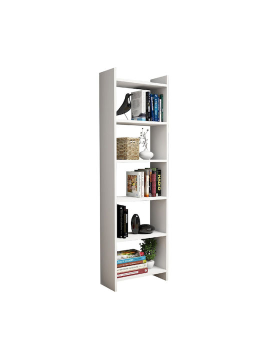 Bookcase White 48.5x22x160cm