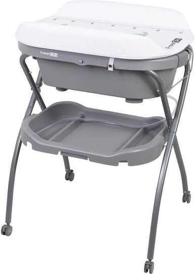 FreeOn Baby Bath and Changing Table Elephants White - Gray