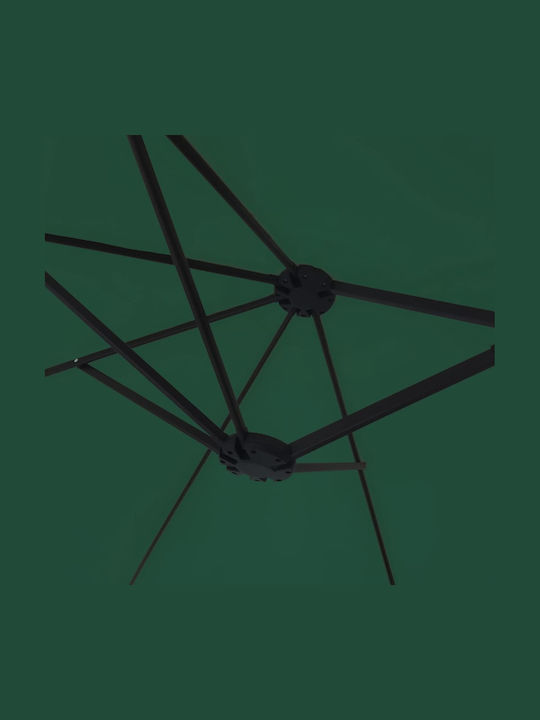 Runder Metall-Garten- und Terrassen-Sonnenschirm Grüne F4.49xY2.45m