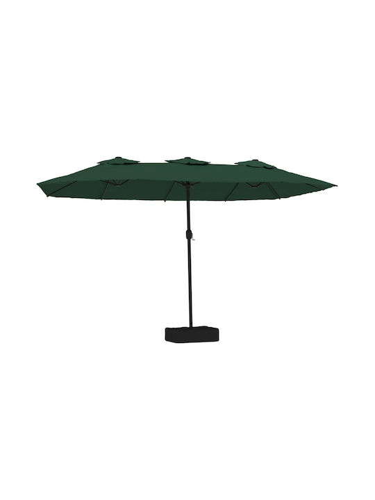 Runder Metall-Garten- und Terrassen-Sonnenschirm Grüne F4.49xY2.45m