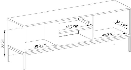 Mono Beige TV Stand Length 153.4xDepth 39xHeight 56cm