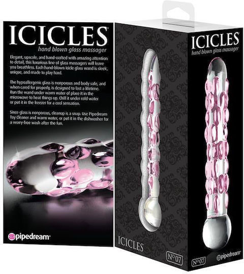Icicles Icicles No 7 Γυάλινο Dildo Purple 18cm