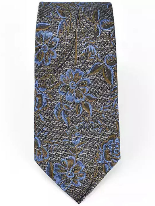 Stefano Mario Silk Men's Tie Monochrome Brown