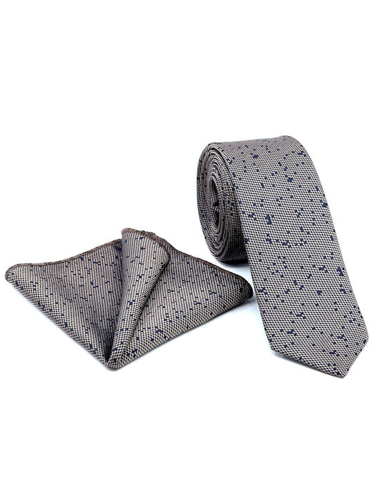 Legend Accessories Men's Tie Set Printed Gray