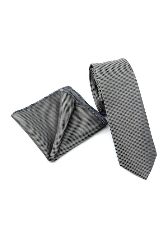Legend Accessories Herren Krawatten Set Gedruckt in Gray Farbe