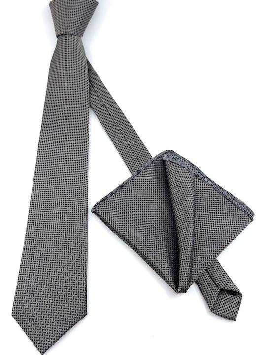 Legend Accessories Herren Krawatten Set Gedruckt in Gray Farbe
