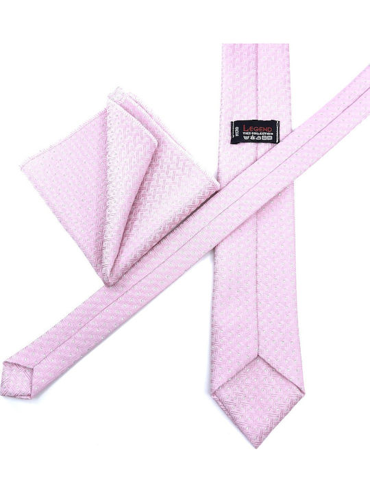 Legend Accessories Men's Tie Set Printed Pink