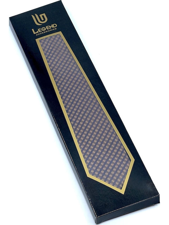 Legend Accessories Herren Krawatten Set Gedruckt in Braun Farbe
