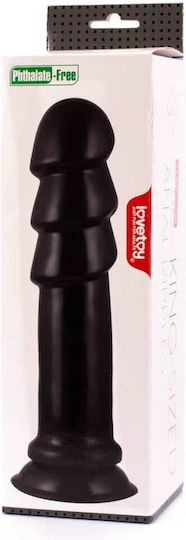 Lovetoy King-sized Ripples Analdildo Schwarz 26cm