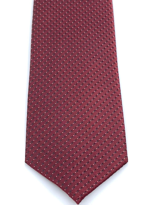 Legend Accessories Herren Krawatten Set Synthetisch,Polyester/Cotton/Leather Gedruckt in Burgundisch Farbe