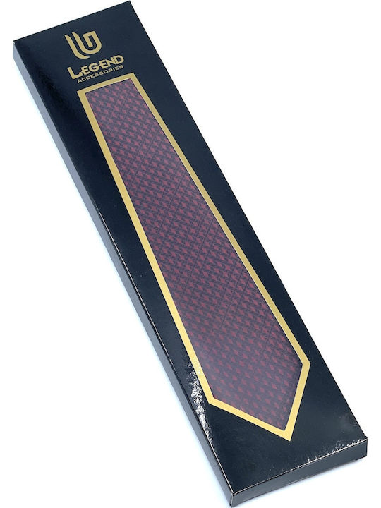 Legend Accessories Men's Tie Set Monochrome Burgundy