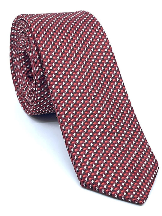 Legend Accessories Men's Tie Set Printed Burgundy