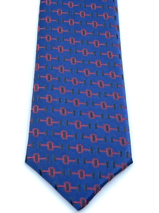 Legend Accessories Herren Krawatten Set Gedruckt in Blau Farbe