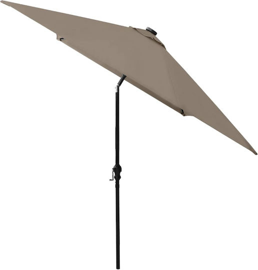 Ομπρέλα Τετράγωνη Μεταλλική Taupe 2x3xΥ2.47m