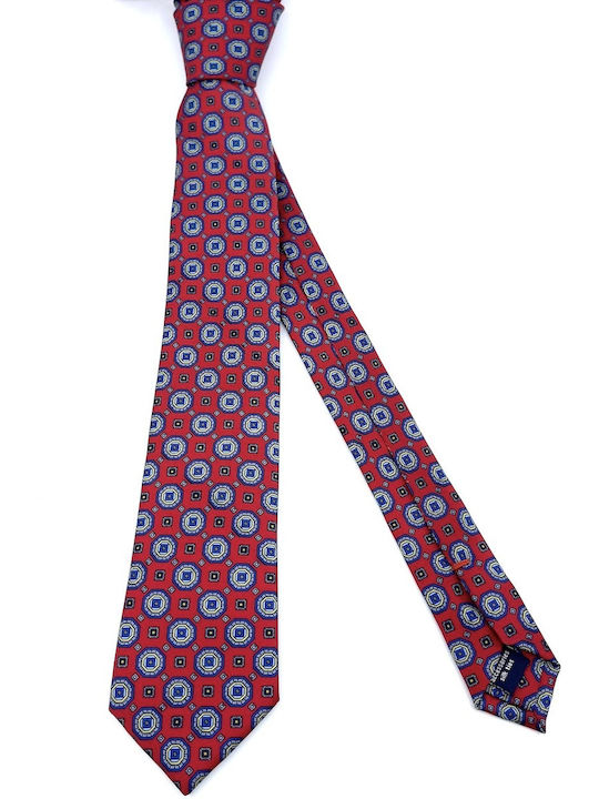 Legend Accessories Silk Men's Tie Printed Red