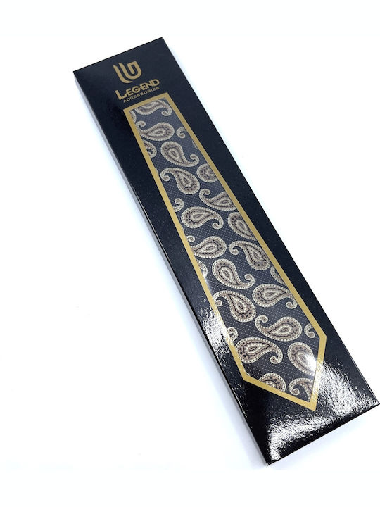 Legend Accessories Men's Tie Set Printed Brown