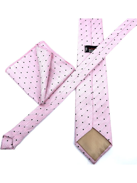 Legend Accessories Herren Krawatten Set Gedruckt in Rosa Farbe