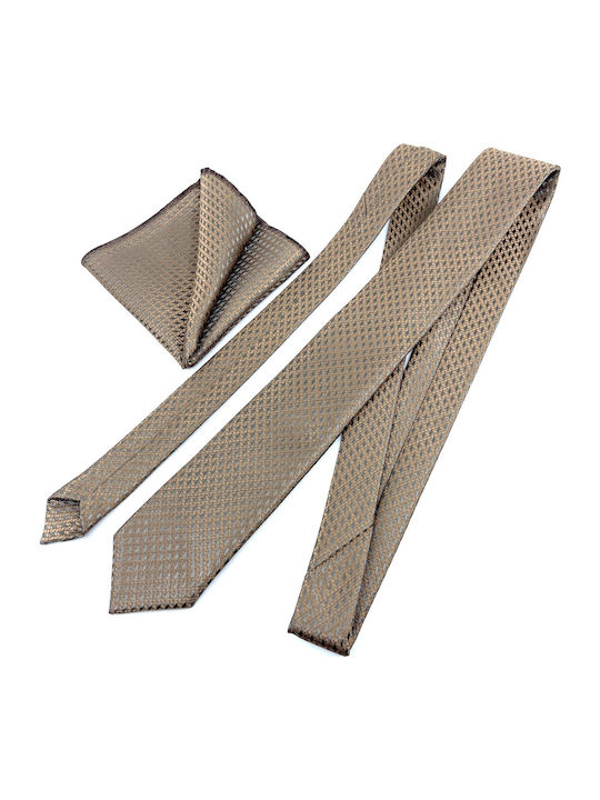 Legend Accessories Men's Tie Set Monochrome Beige