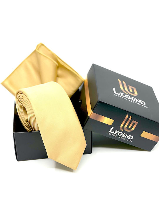 Legend Accessories Men's Tie Set Monochrome Yellow