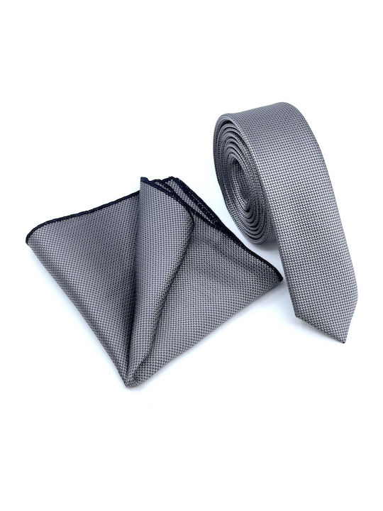 Legend Accessories Herren Krawatten Set Monochrom in Gray Farbe