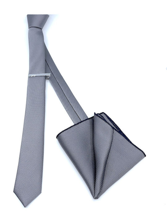 Legend Accessories Men's Tie Set Monochrome Gray